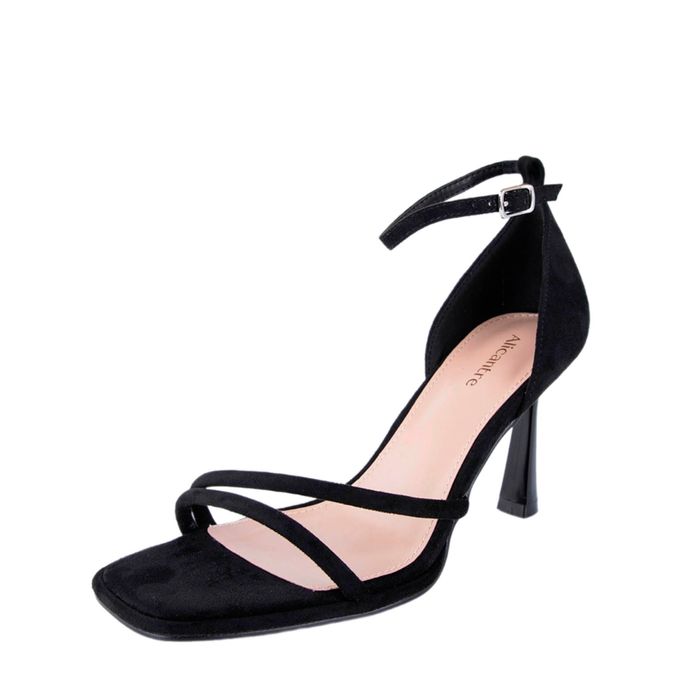 Alicantre қара туфли с открытой стопой және носком