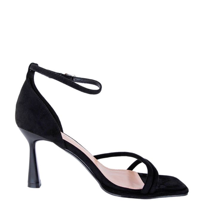 Чёрные туфли с открытой стопой и носком Alicantre 1200-03-IG-01-SP