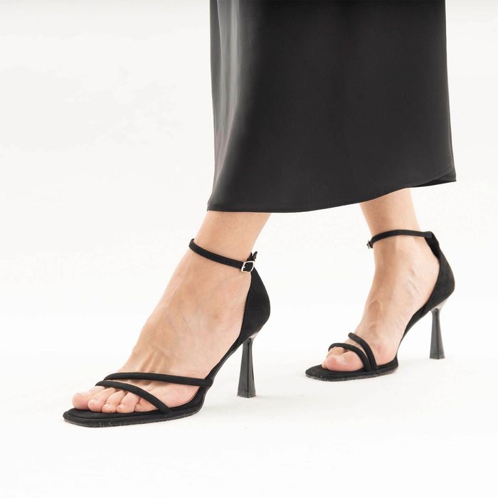 Alicantre қара туфли с открытой стопой және носком 1200-03-IG-01-SP