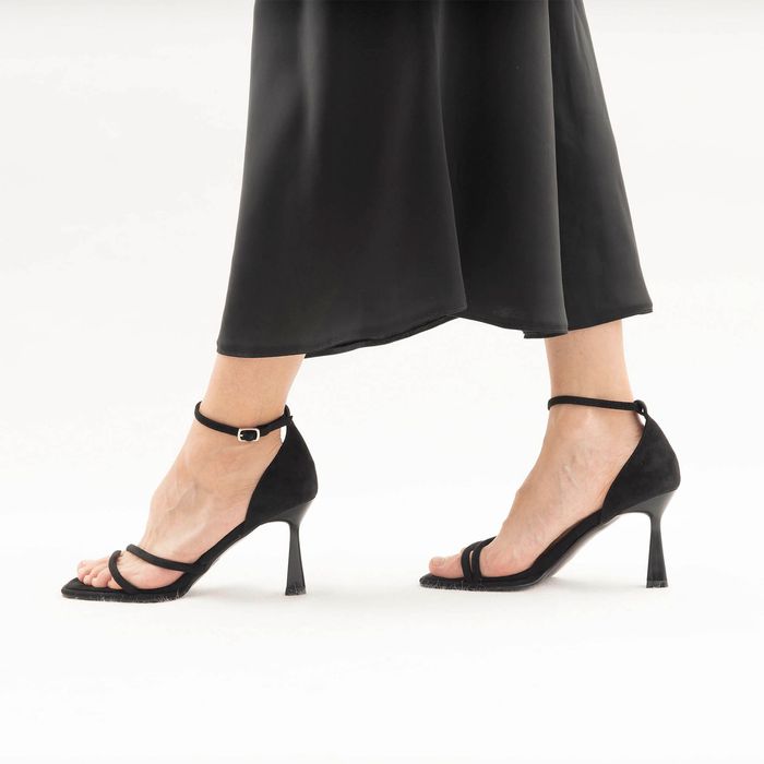 Alicantre қара туфли с открытой стопой және носком 1200-03-IG-01-SP