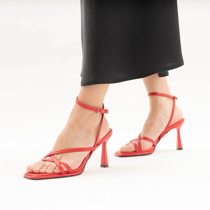 Alicantre қызыл босоножкалары 1200-04-IG-04-PU