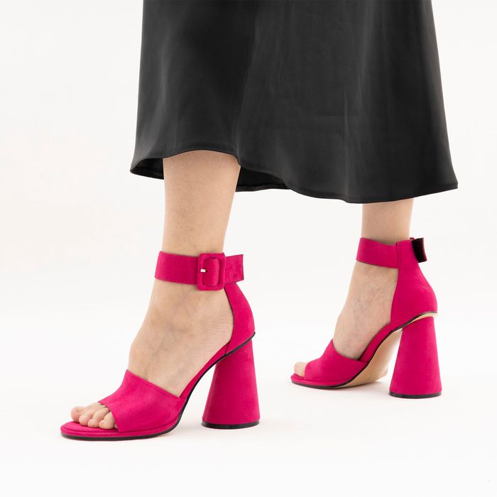 Красные туфли с открытой стопой и носком Alicantre 1203-01-IG-10-SP