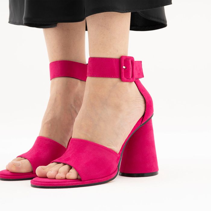 Красные туфли с открытой стопой и носком Alicantre 1203-01-IG-10-SP