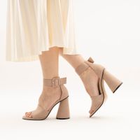 Alicantre сарғыш туфли с открытой стопой және носком 1203-01-IG-19-SP