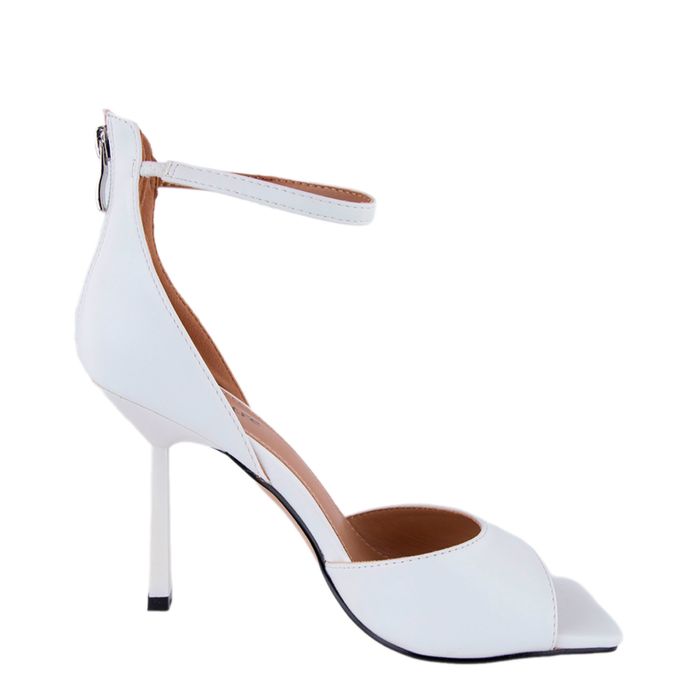 Alicantre ақ туфли с открытой стопой және носком 1246-01-IG-06-PP