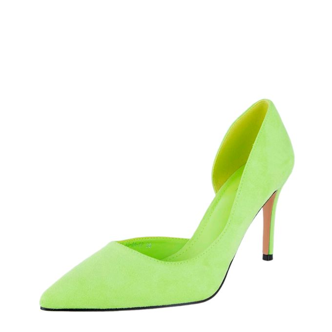 Alicantre сары ашық табанның туфлилері