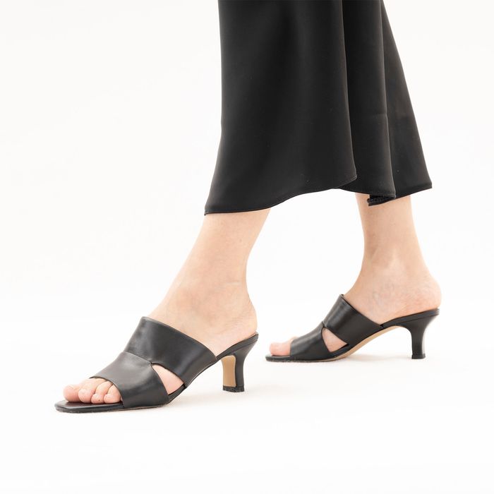 Чёрные пантолеты на каблуке Caprice 9-27205-42-022/203