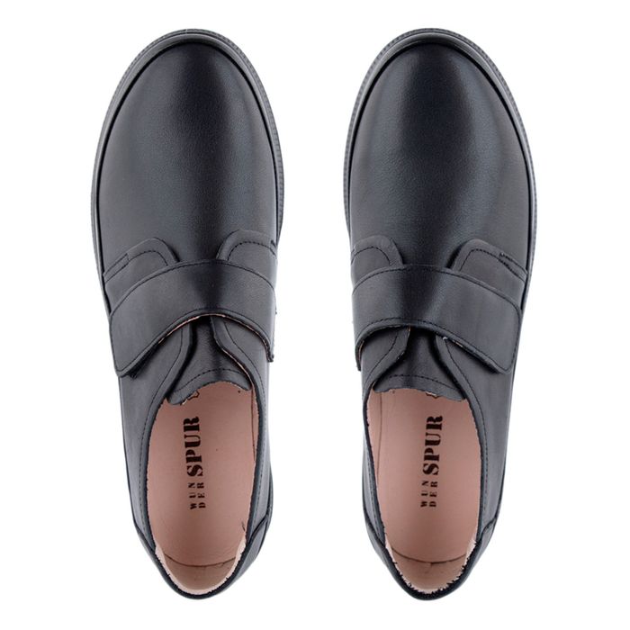 Чёрные полуботинки der Spur DR074_02_01_KK