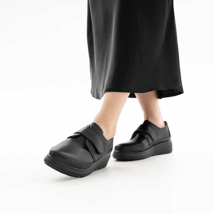 Чёрные полуботинки der Spur DR074_02_01_KK