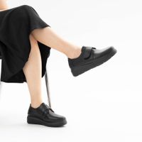 Чёрные полуботинки der Spur DR074_02_01_KK