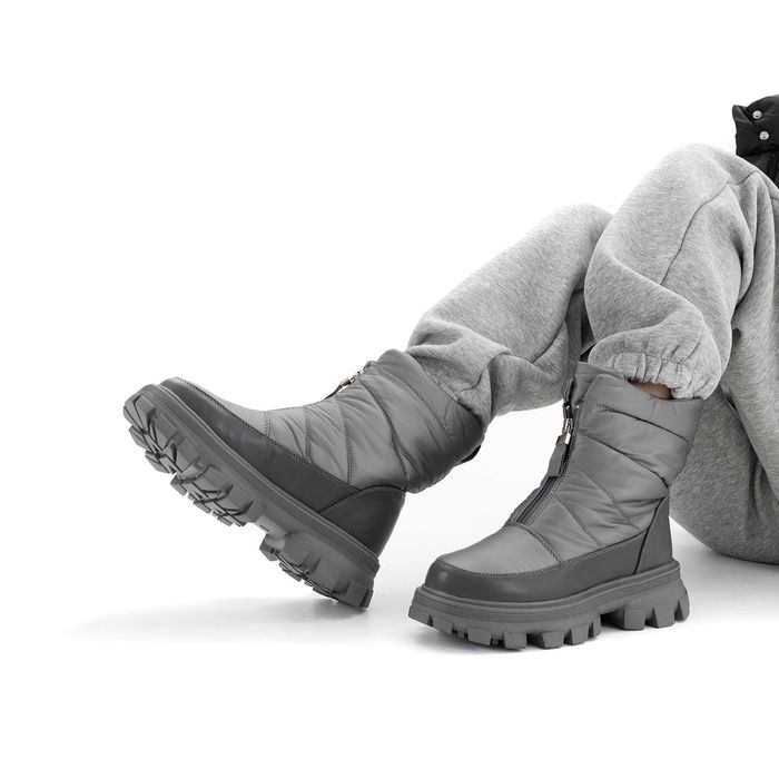 der Spur сұр үрілген аяқ киімі SZ498_01_15_TH