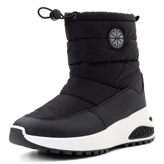 Crosby қара үрілген аяқ киімі