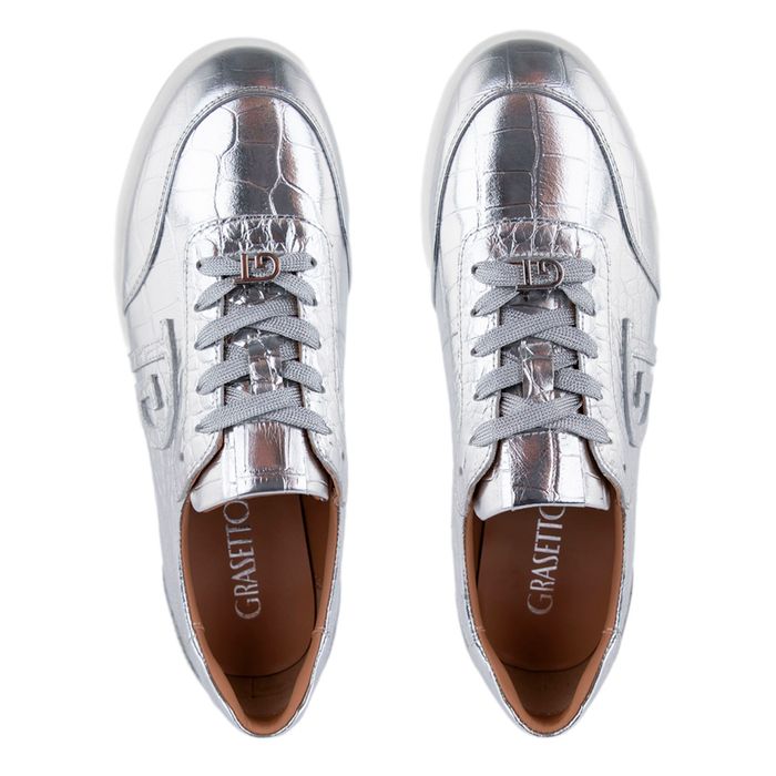 Серые полуботинки Grasetto GT001616-73