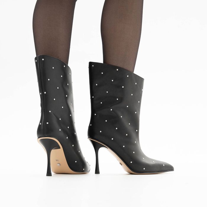 Чёрные полусапоги Grasetto GT002565-31