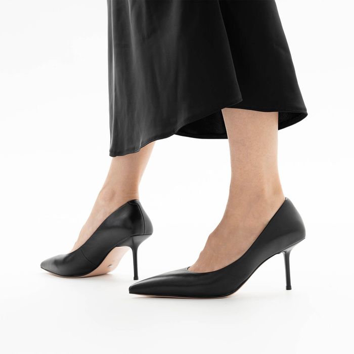 Чёрные туфли лодочки Grasetto GT002141-75