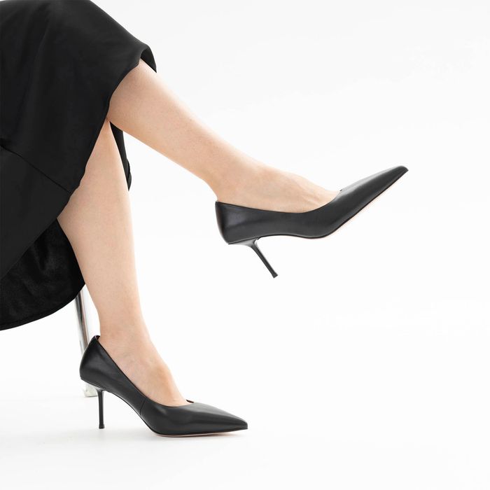 Чёрные туфли лодочки Grasetto GT002141-75