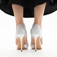 Серые туфли с открытой стопой Grasetto GT001488-76