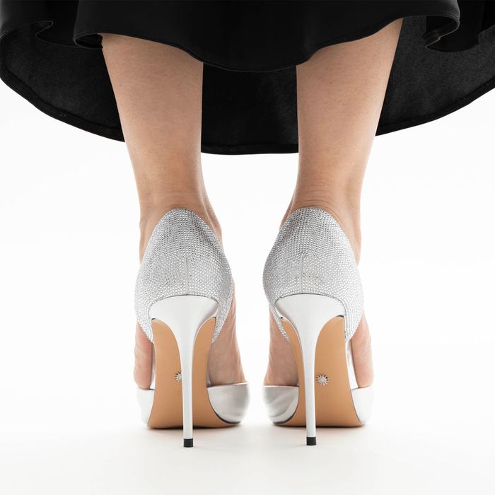 Серые туфли с открытой стопой Grasetto GT001488-76