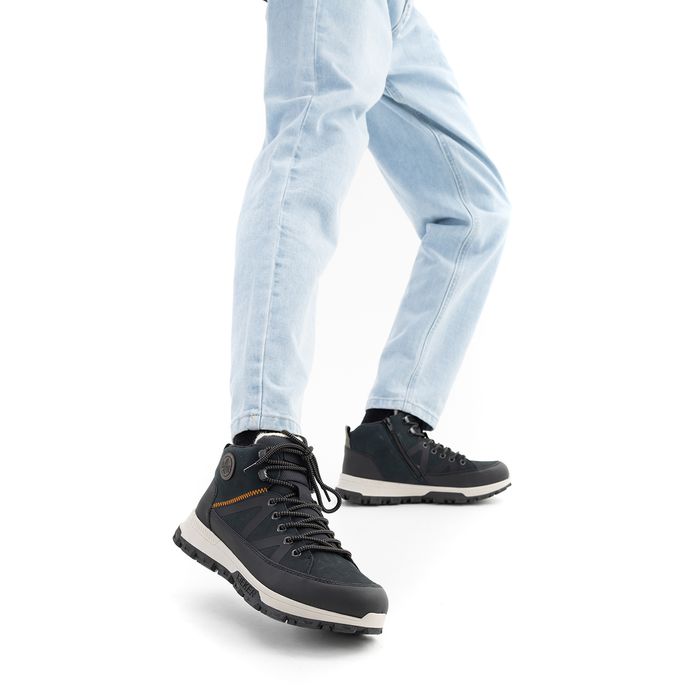 Синие трекинговые кроссовки RIEKER 35504-14