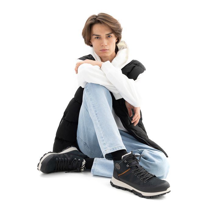 Синие трекинговые кроссовки RIEKER 35504-14