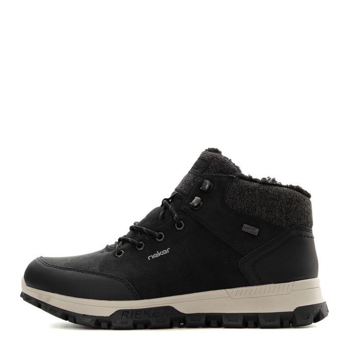 Чёрные трекинговые кроссовки Rieker 35534-00