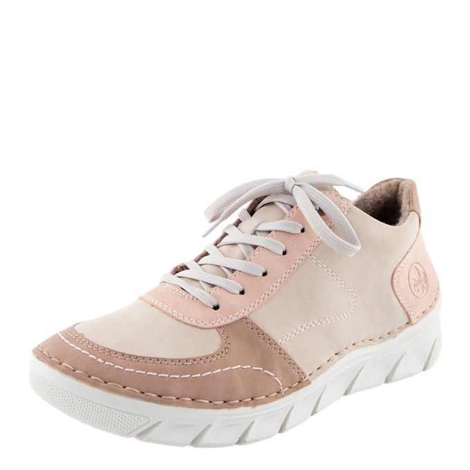 Бежевые полуботинки-спорт Rieker