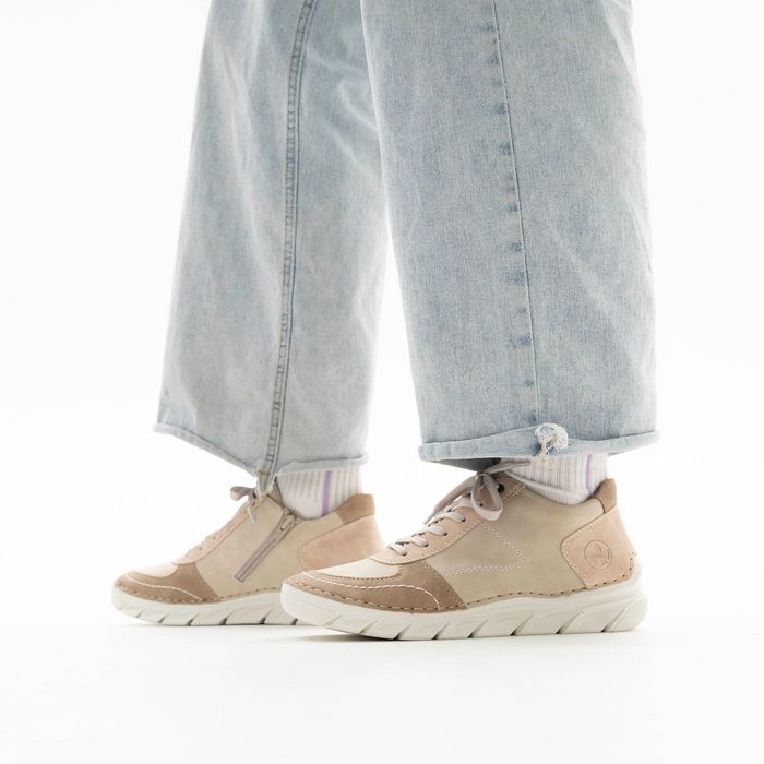 Rieker сарғыш жартылай бәтеңкелер-спорттері 55001-62