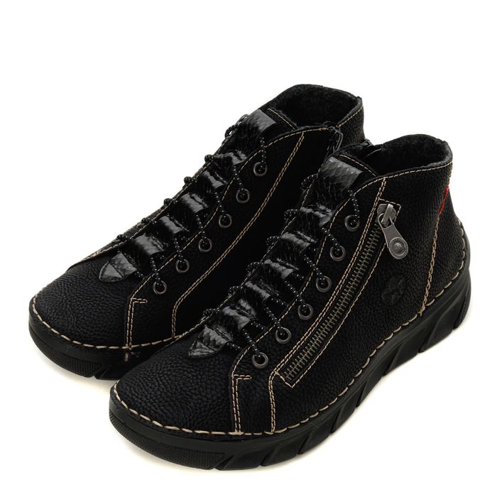 Rieker қара бәтеңкелері 55048-00