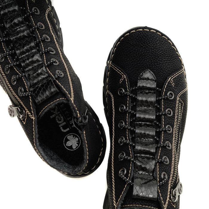 Rieker қара бәтеңкелері 55048-00