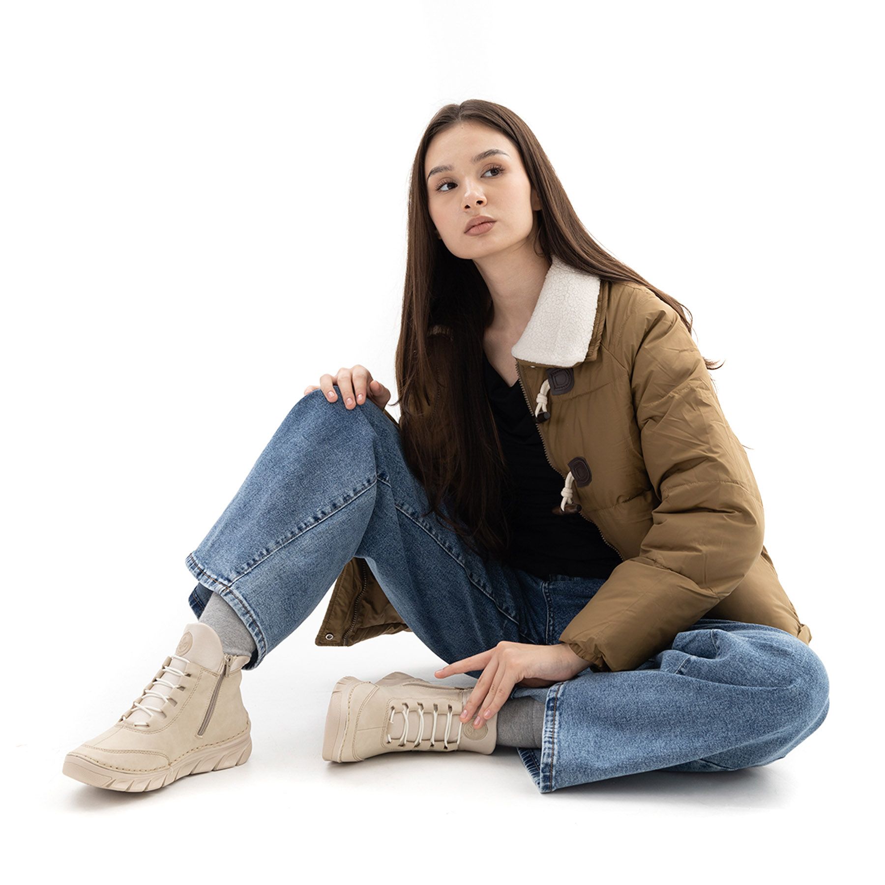 Rieker сарғыш бәтеңкелері 55069-62