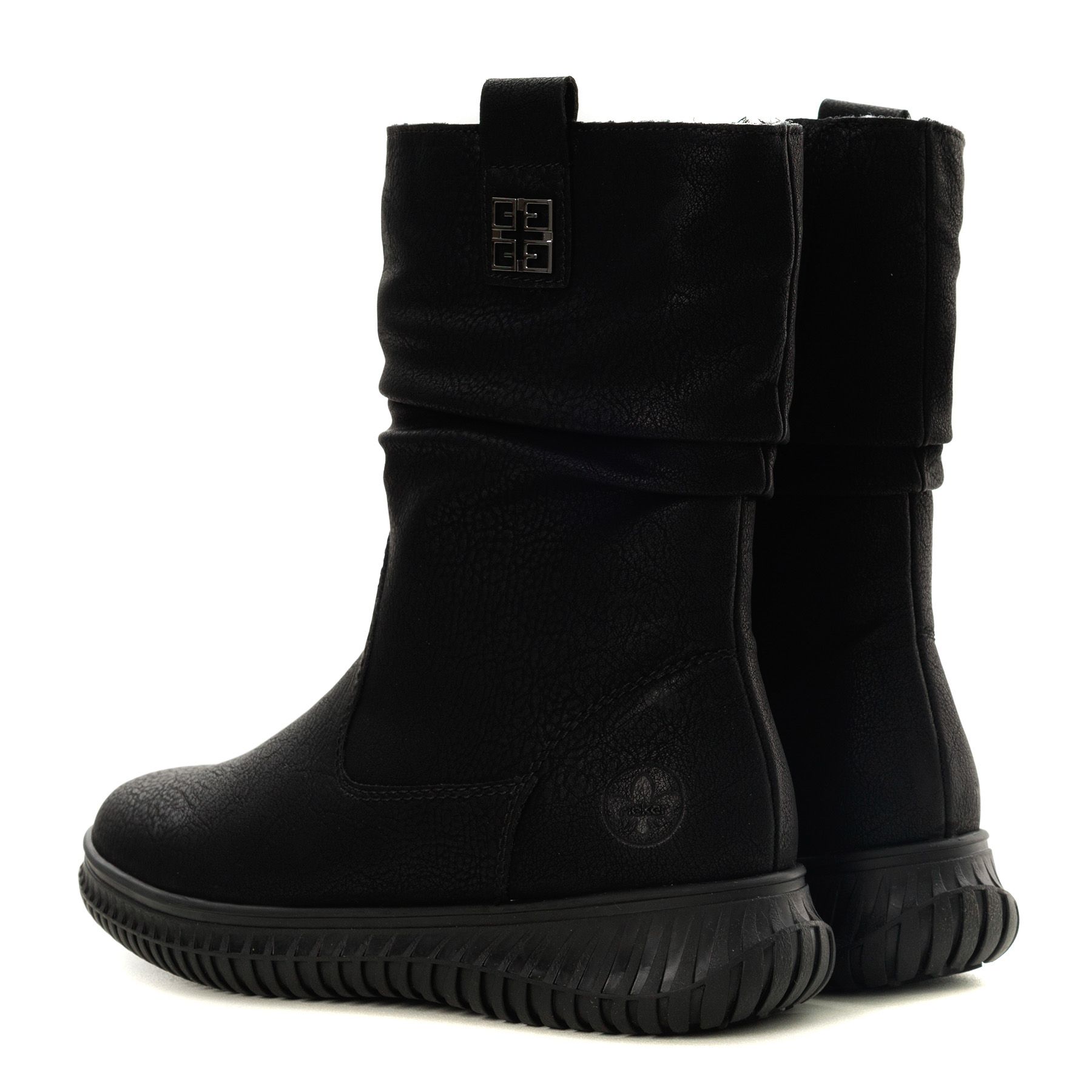 Чёрные полусапоги Rieker 74283-00