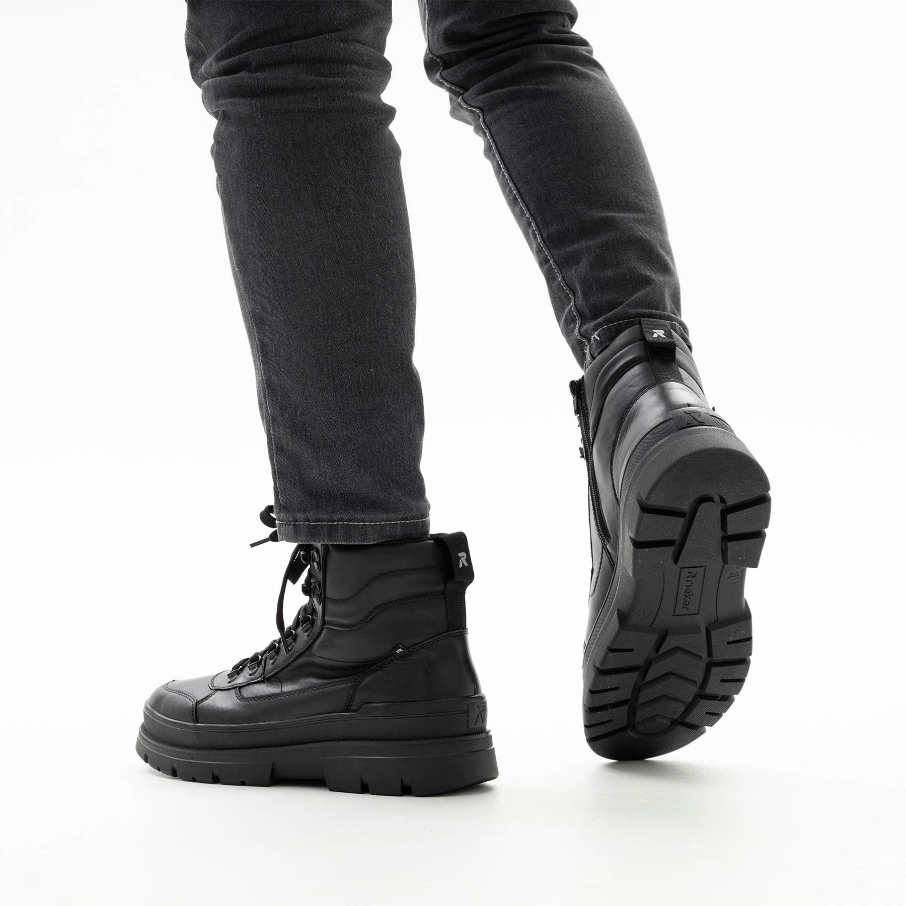 Rieker қара бәтеңкелері U1271-00