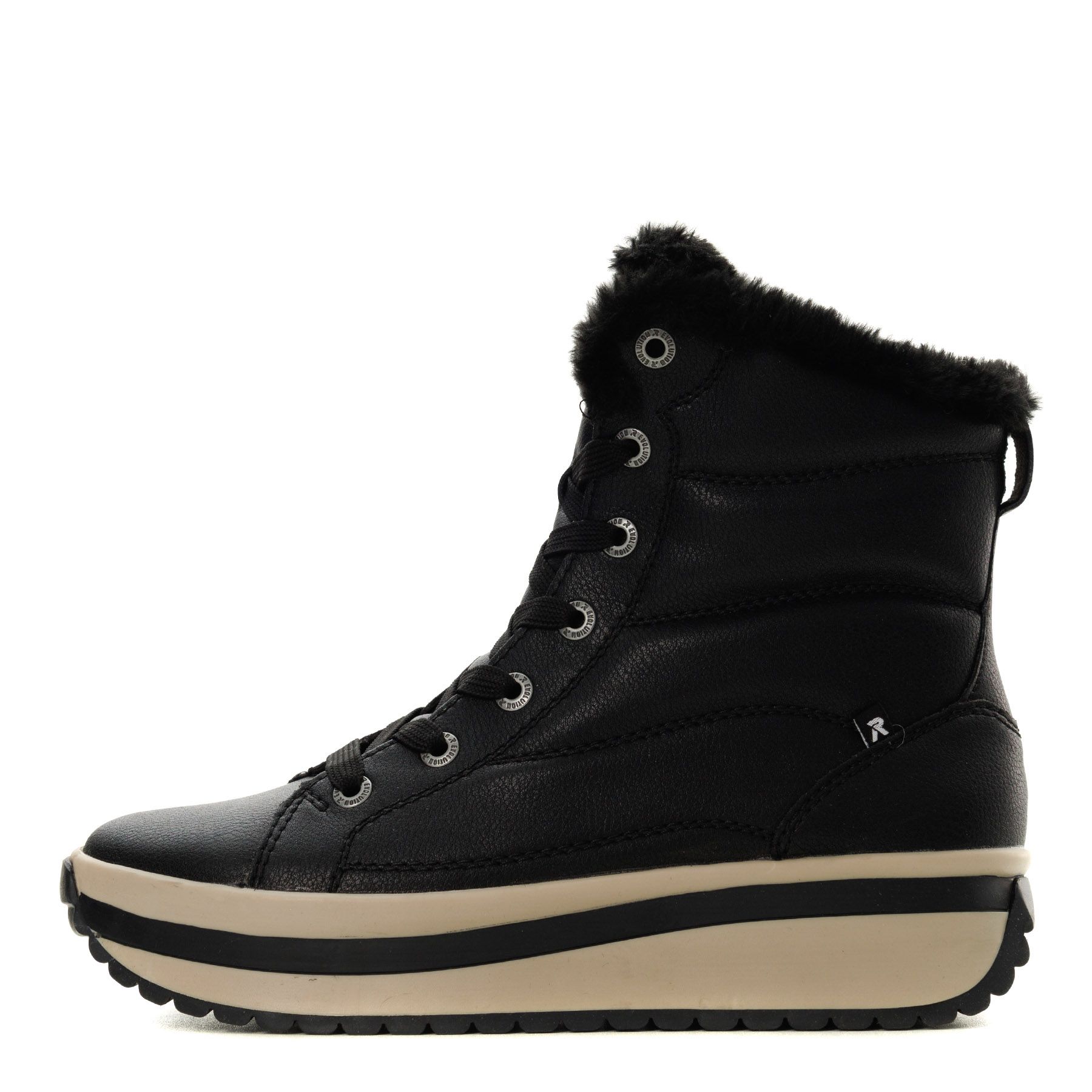 Rieker қара бәтеңкелері W0963-01