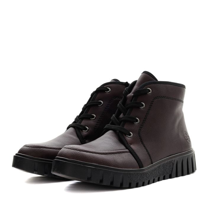 Бордовые ботинки Rieker Y3407-35