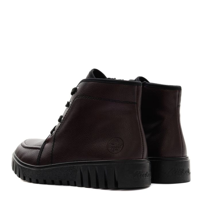 Бордовые ботинки Rieker Y3407-35