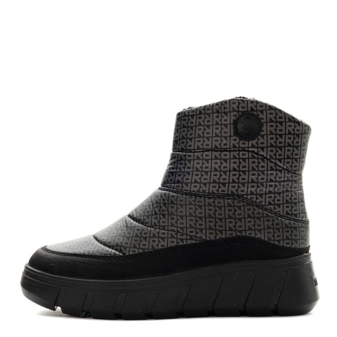 Rieker қара үрілген аяқ киімі