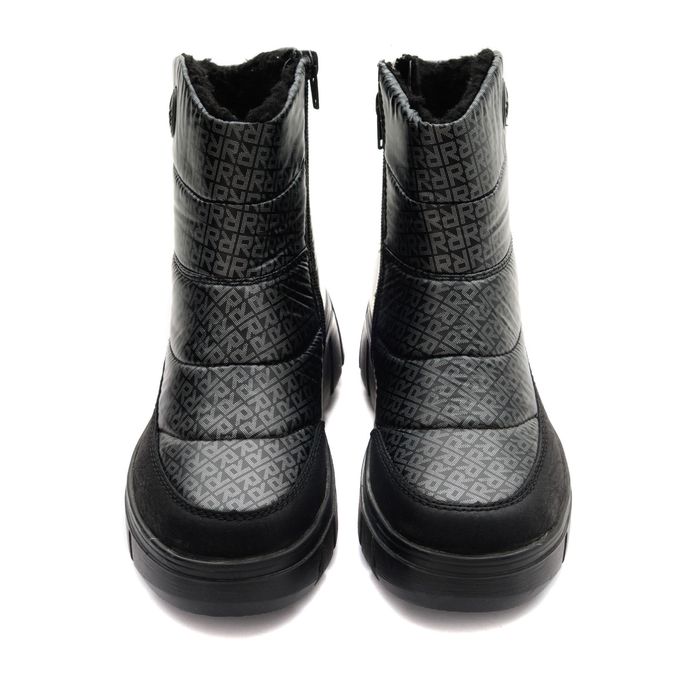 Rieker қара үрілген аяқ киімі Y3552-00