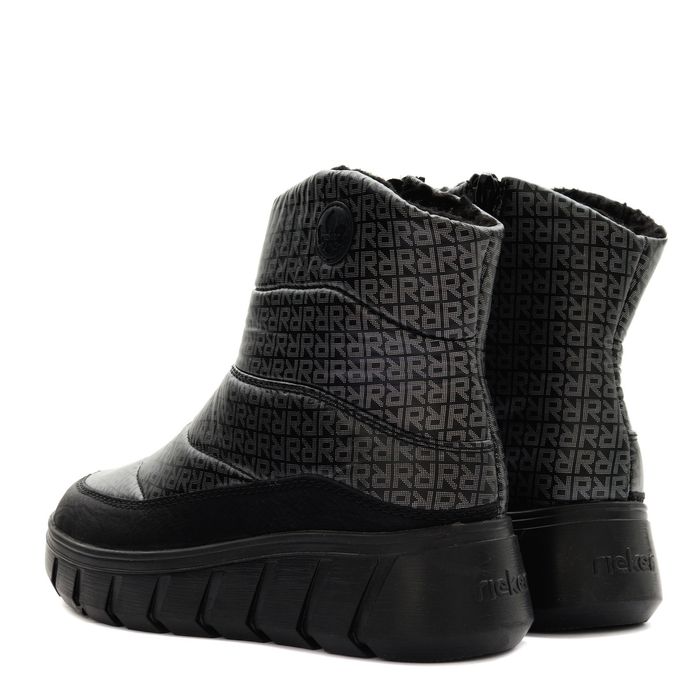 Rieker қара үрілген аяқ киімі Y3552-00