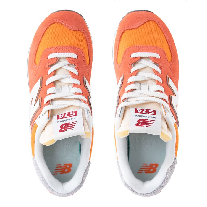 New Balance қызғылт-сары сары кроссовкалары U574RCB