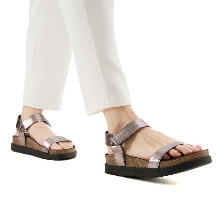 Серые сандалии Moleca 5500.101.14710-74941