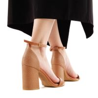 Vizzano қоңыр тобықта түймелігі бар туфлилері 6409.202.28194-95373