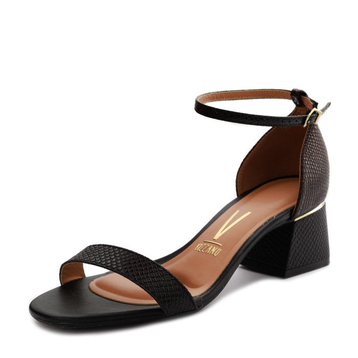 Vizzano қара тобықта түймелігі бар туфлилері 6428.104.28194-15745