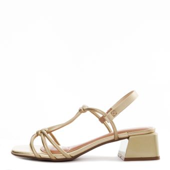 Beira Rio алтын түсті босоножкалары