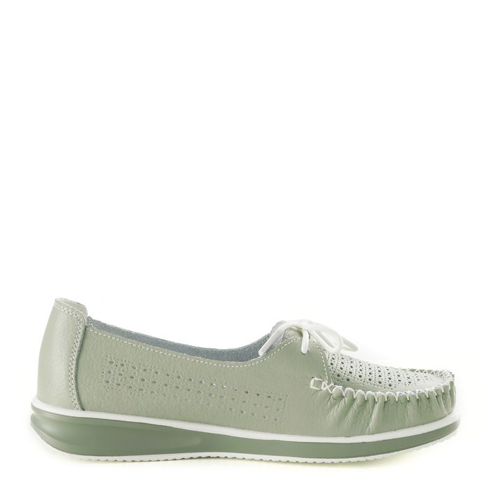 Зеленые мокасины Audienz P191-033_Audienz