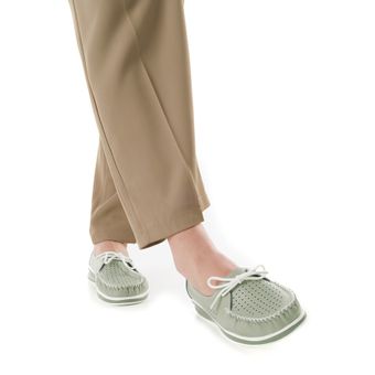 Audienz жасыл мокасиндері