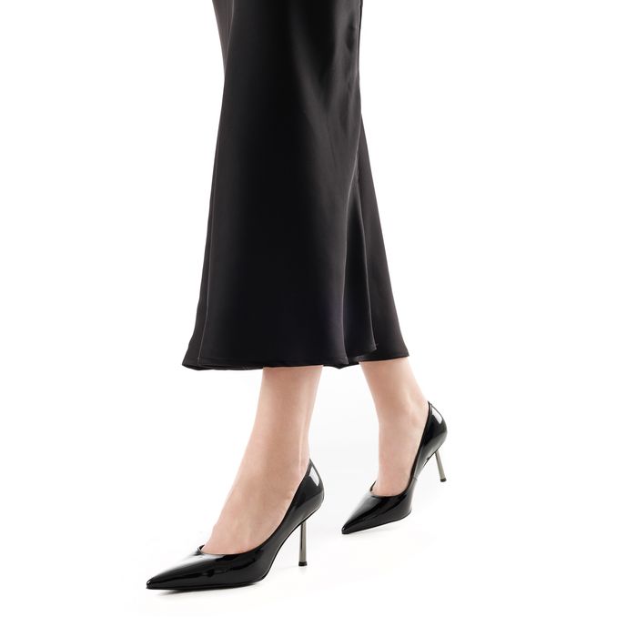 Respect Premium қара, биік өкшелі туфлилері SS75-185784