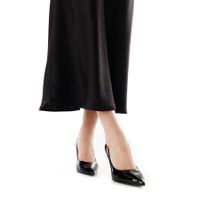 Respect Premium қара, биік өкшелі туфлилері SS75-185784