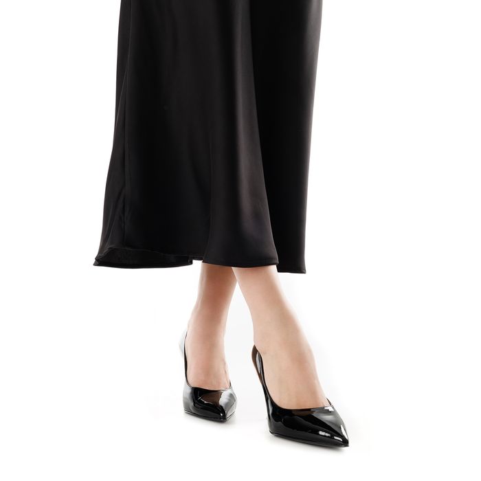 Respect Premium қара, биік өкшелі туфлилері SS75-185784