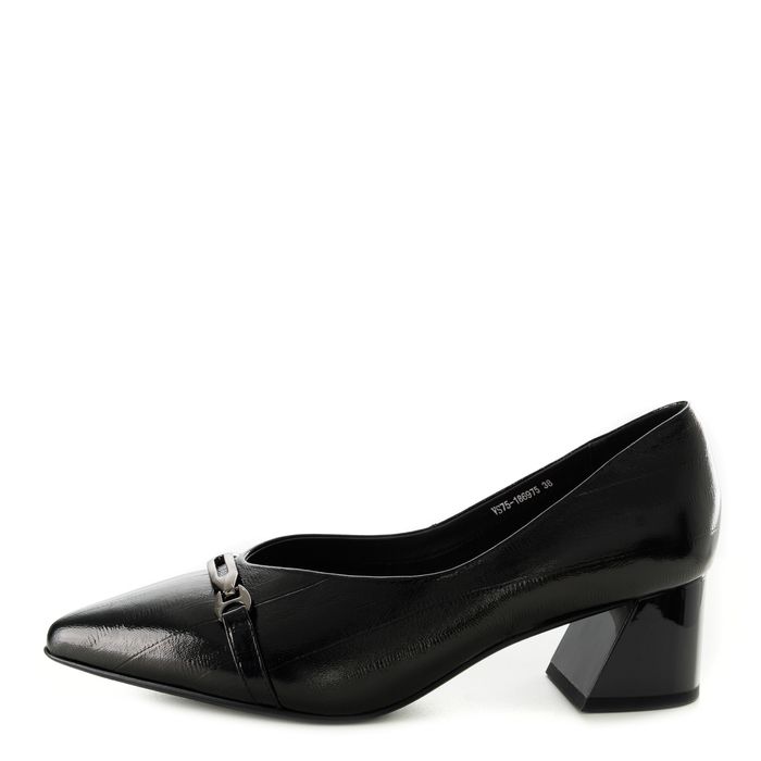 Respect қара биік өкшелі туфлилері VS75-186975