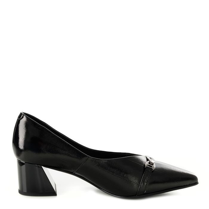 Respect қара биік өкшелі туфлилері VS75-186975